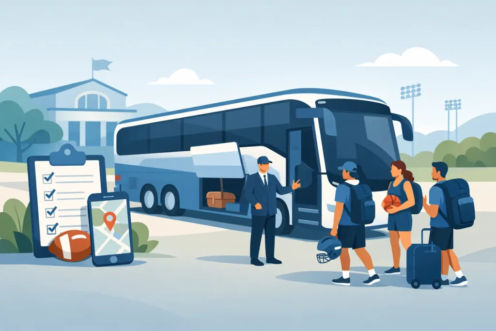 How to Book a Team Bus for College Athletics