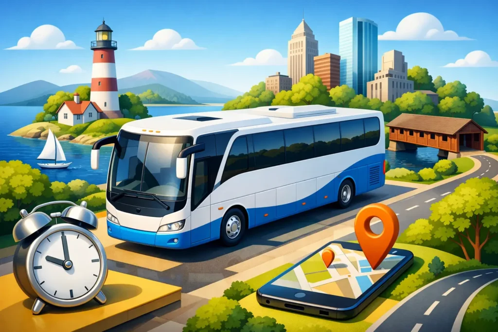 New England Charter Bus Rental That Runs on Time