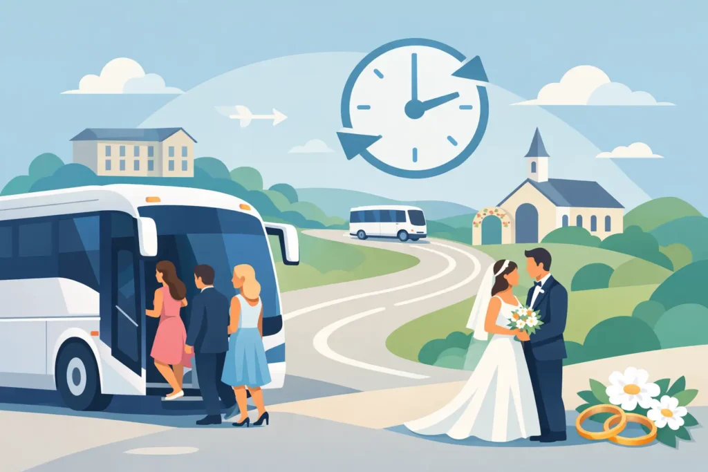 Wedding Guest Shuttles That Keep the Day On Time