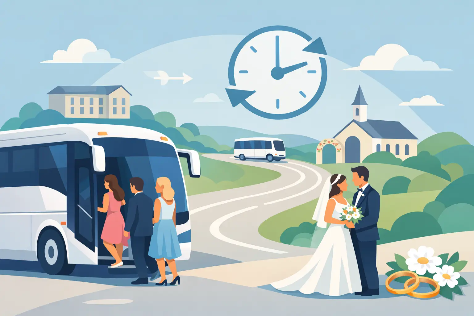 Wedding Guest Shuttles That Keep the Day On Time
