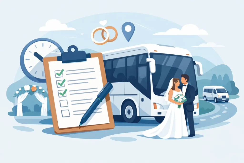 Wedding Shuttle Checklist That Prevents Delays
