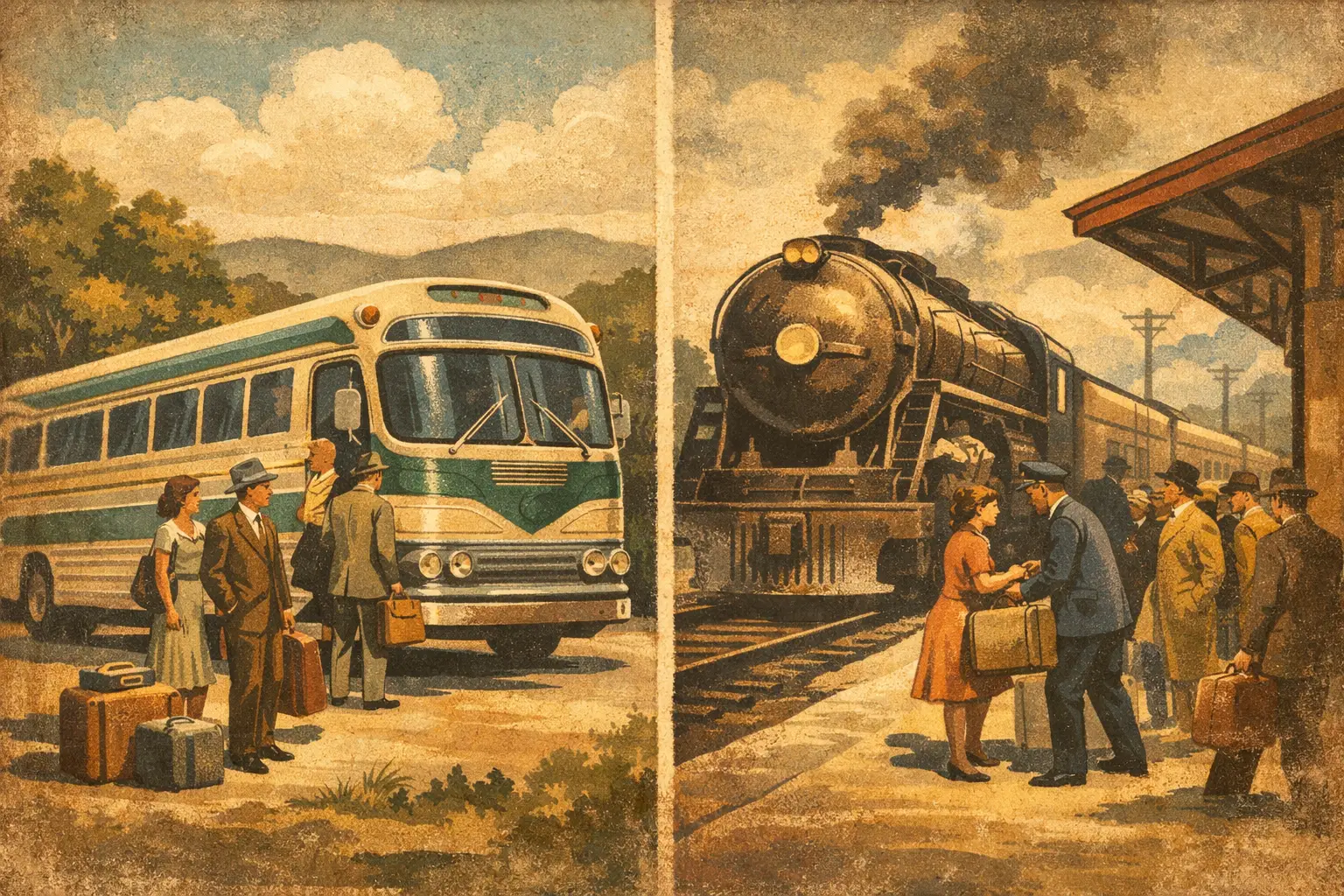 Charter Bus vs Train for Group Travel