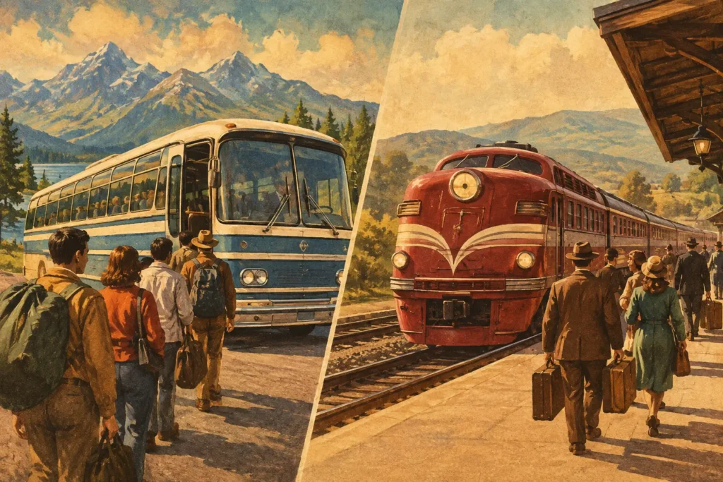 Charter Bus Versus Train for Group Travel